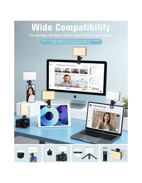 Luz LED para Selfie Auriani AUR-3IN1-FL 3000mAh 3 Modos