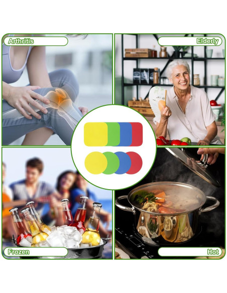 8 Piezas Agarradores de Goma Antideslizantes BOHUIZ