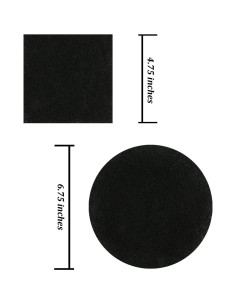 Filtros de Cubo de Compost Resinta - 12 Piezas Redondos y Cuadrados 2