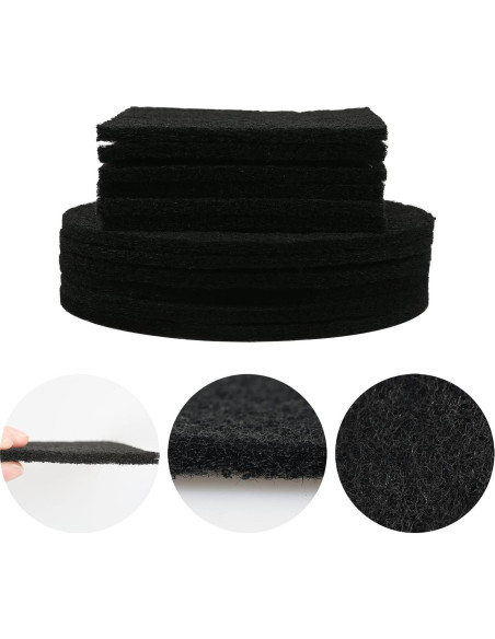 Filtros de Cubo de Compost Resinta - 12 Piezas Redondos y Cuadrados