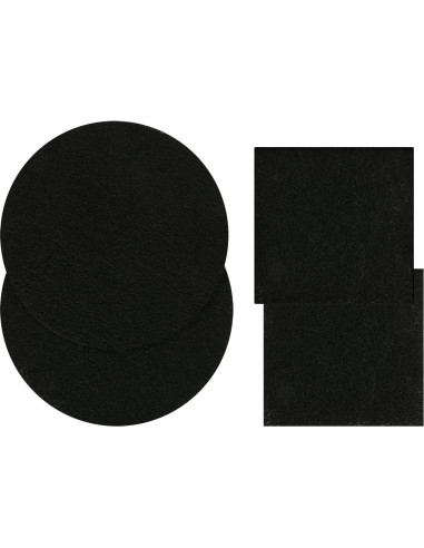 Filtros de Cubo de Compost Resinta - 12 Piezas Redondos y Cuadrados