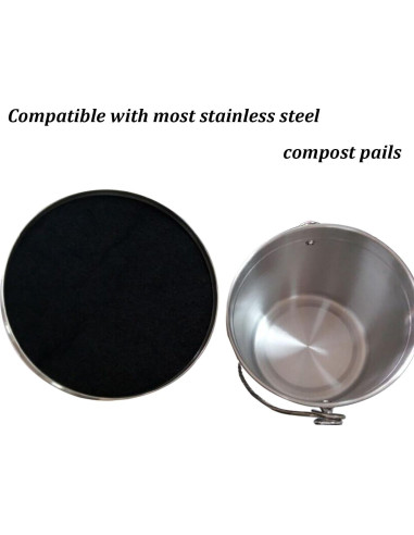 Filtros de Cubo de Compost Resinta - 12 Piezas Redondos y Cuadrados