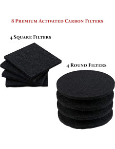 Filtros de Carbón Activado RED FACTOR 8 Pack para Compostaje 2