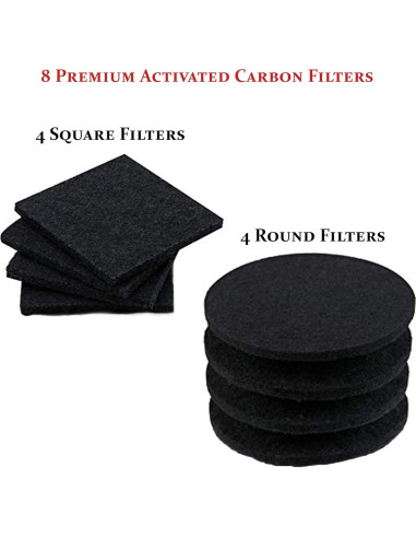 Filtros de Carbón Activado RED FACTOR 8 Pack para Compostaje