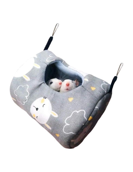 Cama Colgante para Hámster ZOOPOLR 13x13 cm Gris
