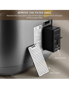 Filtros de Carbono Activado Airthereal R500 para Compostador 2