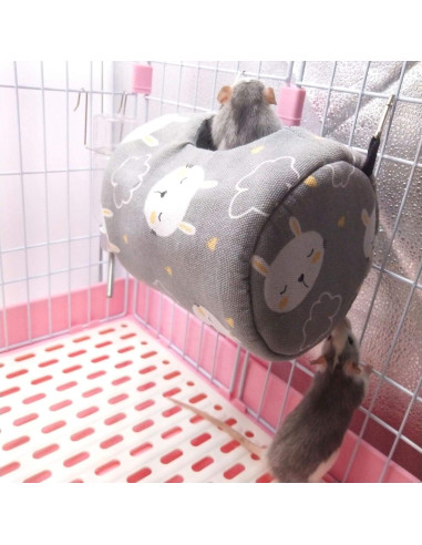Cama Colgante para Hámster ZOOPOLR 13x13 cm Gris