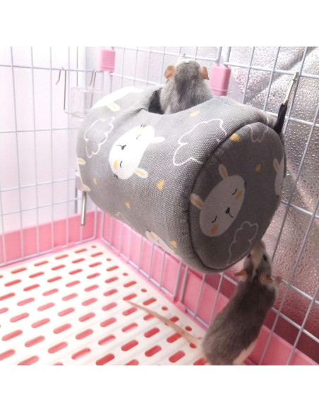 Cama Colgante para Hámster ZOOPOLR 13x13 cm Gris
