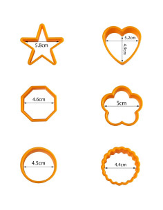 Juego de 12 Cortadores de Galletas XIPEGPA de Plástico 2