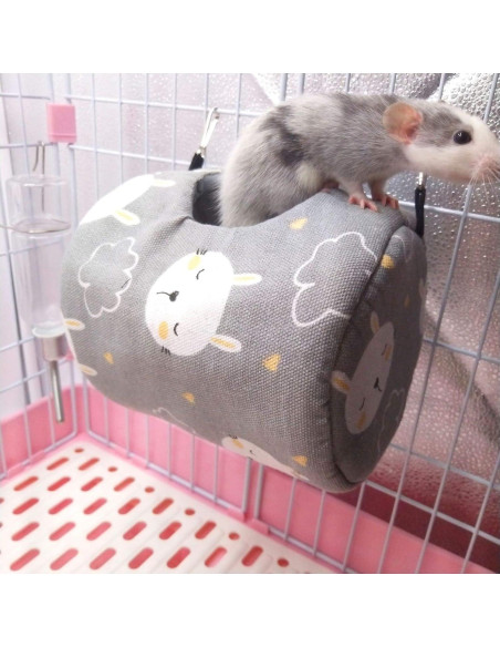 Cama Colgante para Hámster ZOOPOLR 13x13 cm Gris