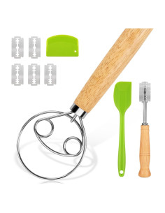 Kit de Batidor de Masa Danés Hovshelf - Acero Inoxidable