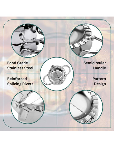 Kit de Hacer Dumplings AMGOYA Acero Inoxidable 7 Piezas