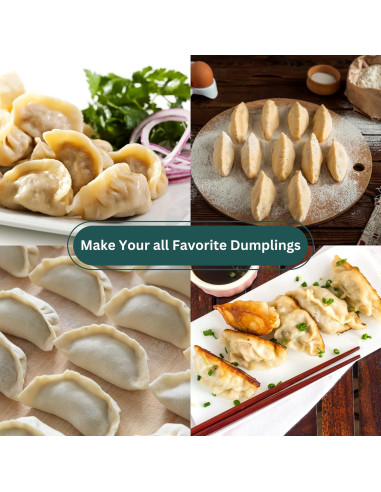 Kit de Hacer Dumplings AMGOYA Acero Inoxidable 7 Piezas