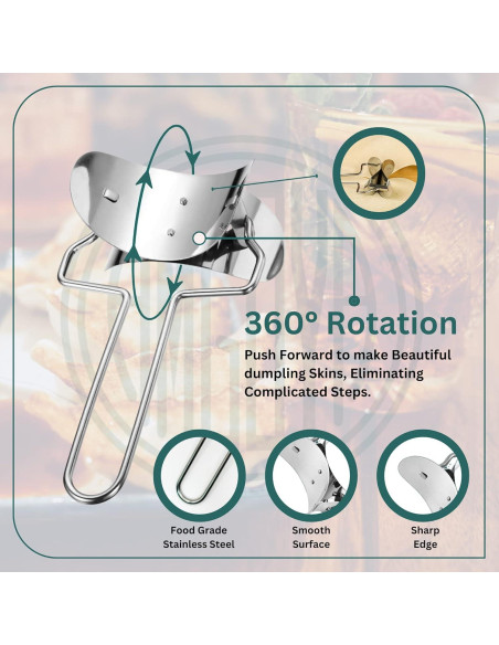 Kit de Hacer Dumplings AMGOYA Acero Inoxidable 7 Piezas