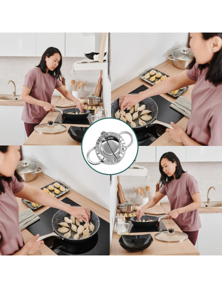 Kit de Hacer Dumplings AMGOYA Acero Inoxidable 7 Piezas