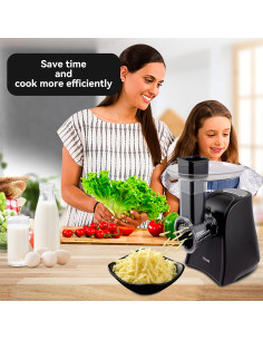 Cortadora Eléctrica ASLATT Rallador de Queso 150W 5 Accesorios 2