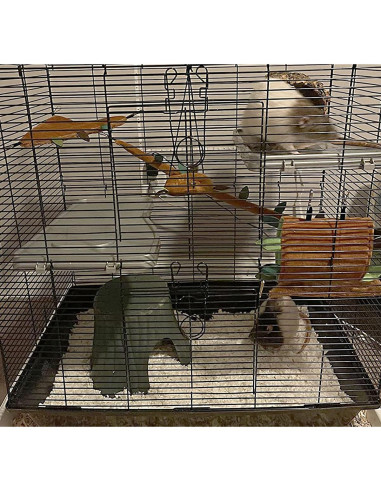 Hamaca para Hámster MUYG, Conjunto de 5 Piezas, Marrón