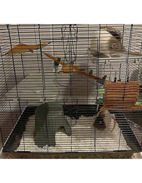 Hamaca para Hámster MUYG, Conjunto de 5 Piezas, Marrón Hamaca para Hámster MUYG, Conjunto de 5 Piezas, Marrón