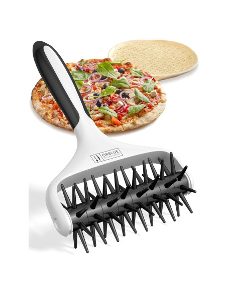 Rodillo Docker para Masa de Pizza Orblue - 21.34 cm, Negro