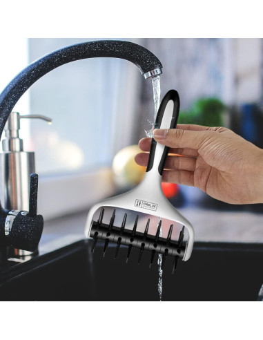 Rodillo Docker para Masa de Pizza Orblue - 21.34 cm, Negro