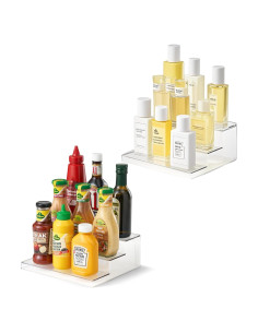 Estante de Especias Vacane 3 Niveles Transparente - 2 Paquetes