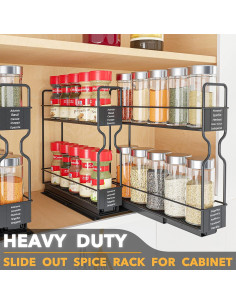 Organizador de Especias SpaceAid con 2 Cajones Deslizantes 2