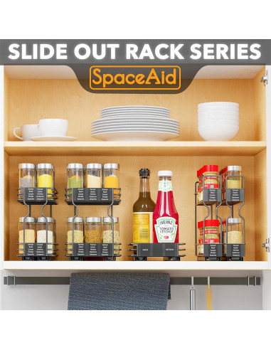 Organizador de Especias SpaceAid con 2 Cajones Deslizantes