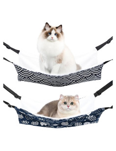 Hamaca Colgante para Gato BCHARYA 48x38cm Suave Doble Cara