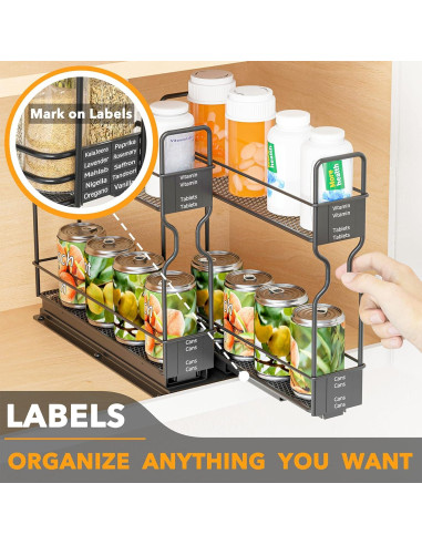 Organizador de Especias SpaceAid con 2 Cajones Deslizantes