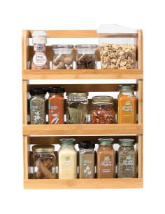 Estante de Especias de Madera de Bambú Lipper 8840 3 Niveles 2