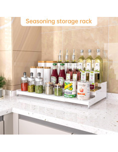 Organizador de Especias Ipotive 3 Niveles Blanco Expandible 2