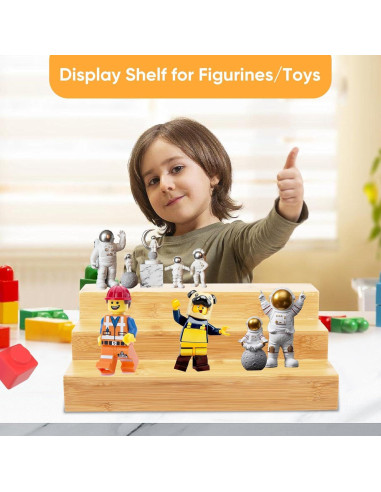 Organizador de Especias de Bambú MillTu - Estante Escalonado 3 Niveles