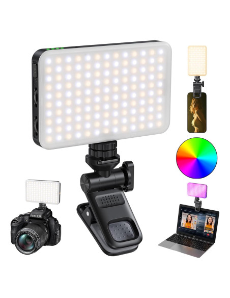 Clip de Luz LED Portátil BAOYER BX-ZBD10S RGB 10 Modos