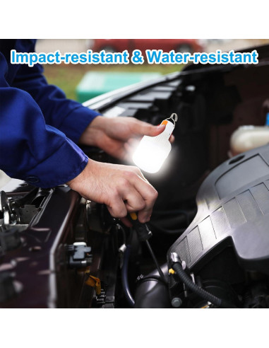 Lámpara de Camping LED PATIKIL - Paquete de 4, 60W, Blanca