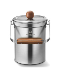 Cubo de Compostaje WAGENSTEIGER 3 Litros Acero Inoxidable Plata