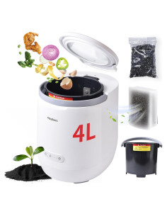 Compostador Eléctrico Moreborn 4L para Cocina, Sin Olores