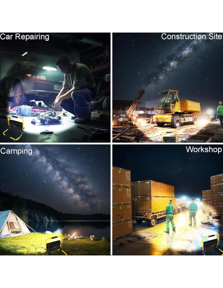 Luz de Trabajo LED 100W CREATESTAR 10000LM IP66 Portátil