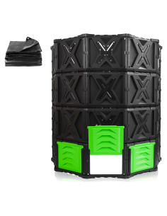 Contenedor de Compost SQUEEZE master 720L Verde Fácil Montaje