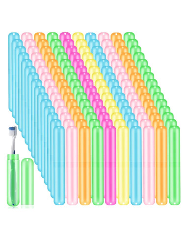 Funda de Cepillo de Dientes de Viaje SIKEMAY 150 Pcs Multicolor
