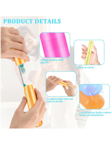 Funda de Cepillo de Dientes de Viaje SIKEMAY 150 Pcs Multicolor