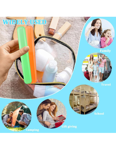 Funda de Cepillo de Dientes de Viaje SIKEMAY 150 Pcs Multicolor