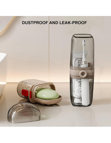 Estuche de viaje para cepillos de dientes FQDGTFA 2 piezas