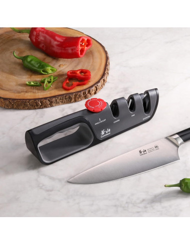 Afilador Profesional Cangshan 1026108 3 Etapas 14-24 Grados