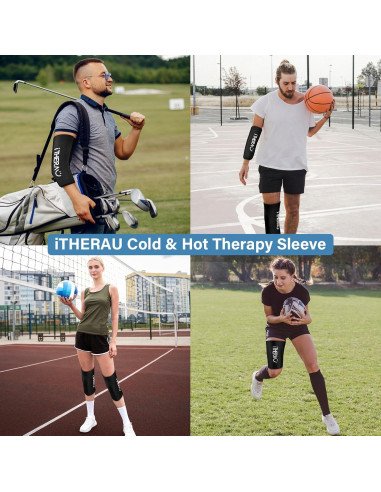 Funda de Hielo Reutilizable iTHERAU para Rodilla y Codo - 2 Pzs