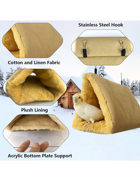 Hamaca Cálida para Aves Vehomy - Nido Invierno Periquitos