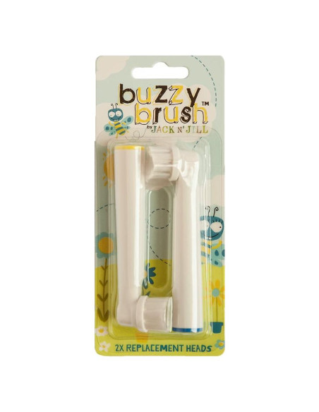 Cabezas de cepillo eléctrico Jack N' Jill Buzzy Brush - 2 unidades
