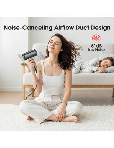 Secador de Pelo Iónico Profesional lpstea 9 Modos 1500W