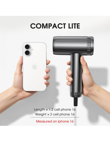 Secador de Pelo Iónico Profesional lpstea 9 Modos 1500W