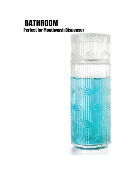 Juego de Jarra de Agua y Vaso de Noche FQDGTFA 0.64L Vidrio