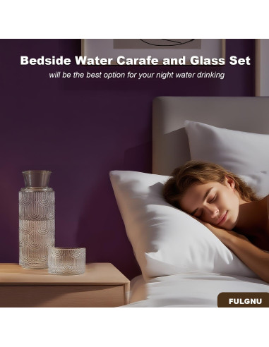 Juego de Jarra de Agua y Vaso FULGNU 638 ml con Tapa